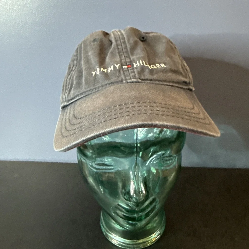Tommy Hilfiger‎ Blue Adjustable Strapback Hat Cap Flag Crest RN 77806